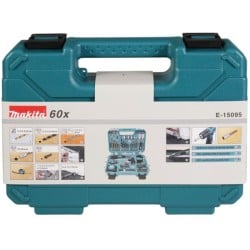 Zestaw bitów wierteł nasadek 60 cz. Makita E-15095