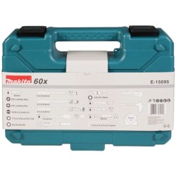 Zestaw bitów wierteł nasadek 60 cz. Makita E-15095