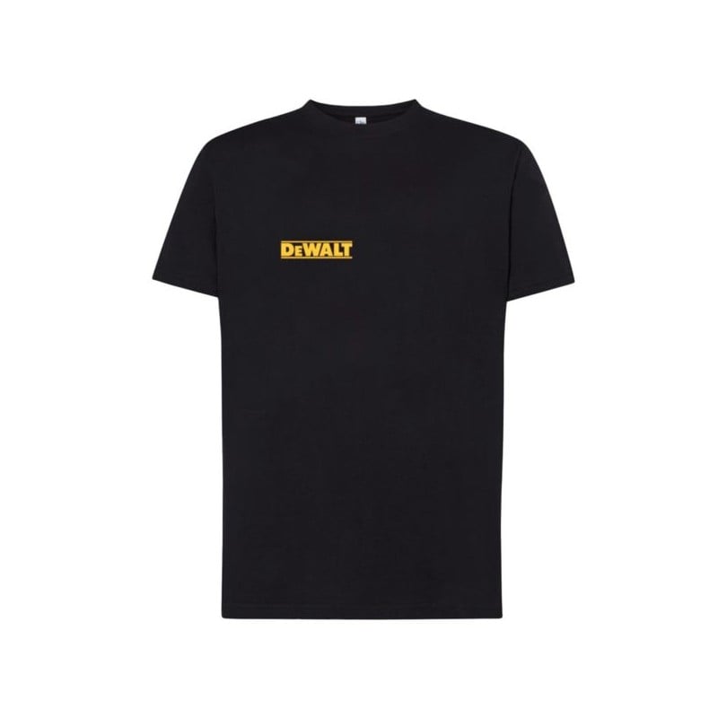 Koszulka T-shirt L czarna z logo DEWALT