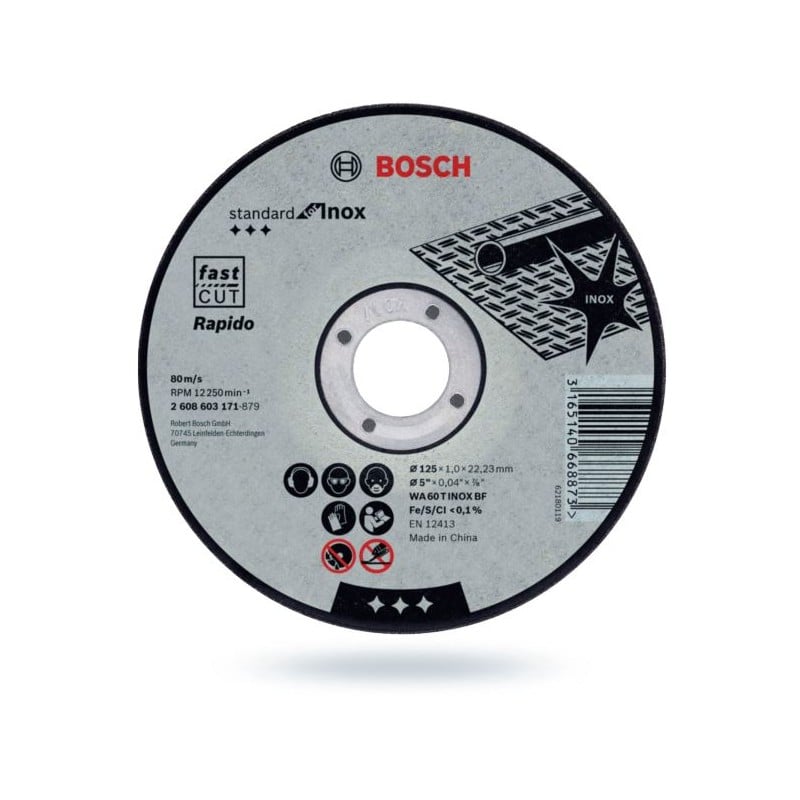 Tarcza do metalu 125x1,0 INOX BOSCH