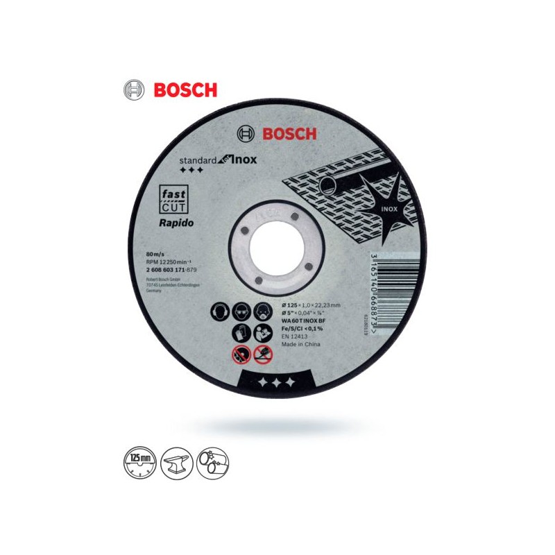 Tarcza do metalu 125x1,0 INOX BOSCH