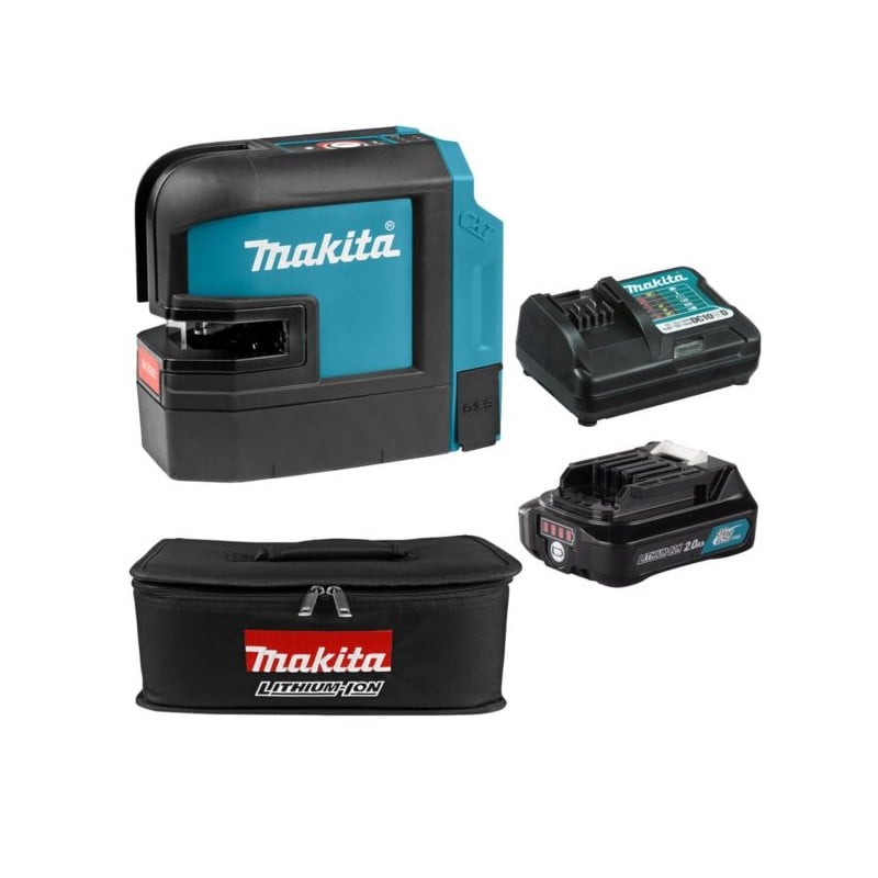Laser krzyżowy Makita SK105D CXT 12V 1x2Ah z czerwoną wiązką 635 nm