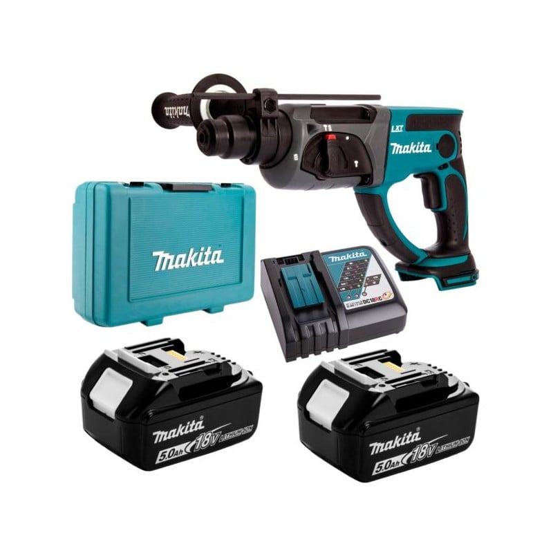 Młotowiertarka Makita DHR202RTE LXT 18V 2x5Ah SDS+ 1,9J 3-funkcyjna walizka