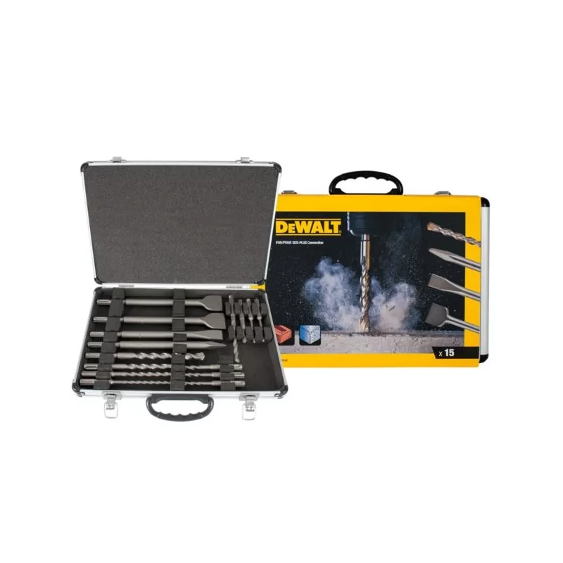 Zestaw 15 wierteł i dłut DEWALT DT9679 SDS+