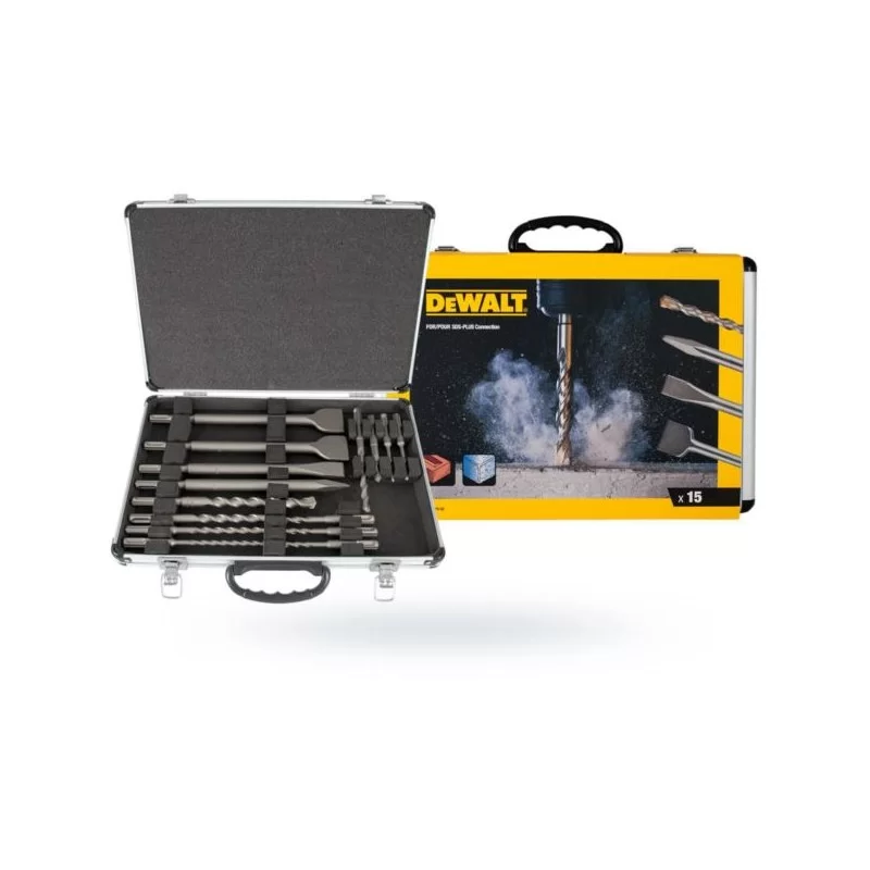 Zestaw 15 wierteł i dłut DEWALT DT9679 SDS+