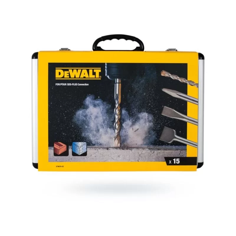 Zestaw 15 wierteł i dłut DEWALT DT9679 SDS+