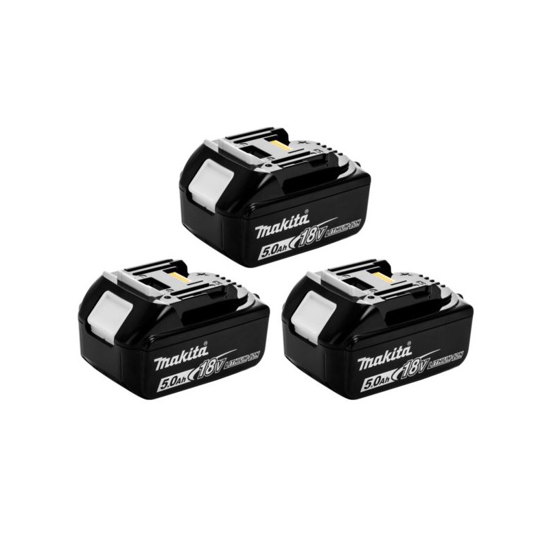 Zestaw COMBO Makita DLX2359TJ1: wkrętarka DHP484, klucz udarowy DTW300 + 3x5Ah, ładowarka + walizka + zestaw nasadek udarowych