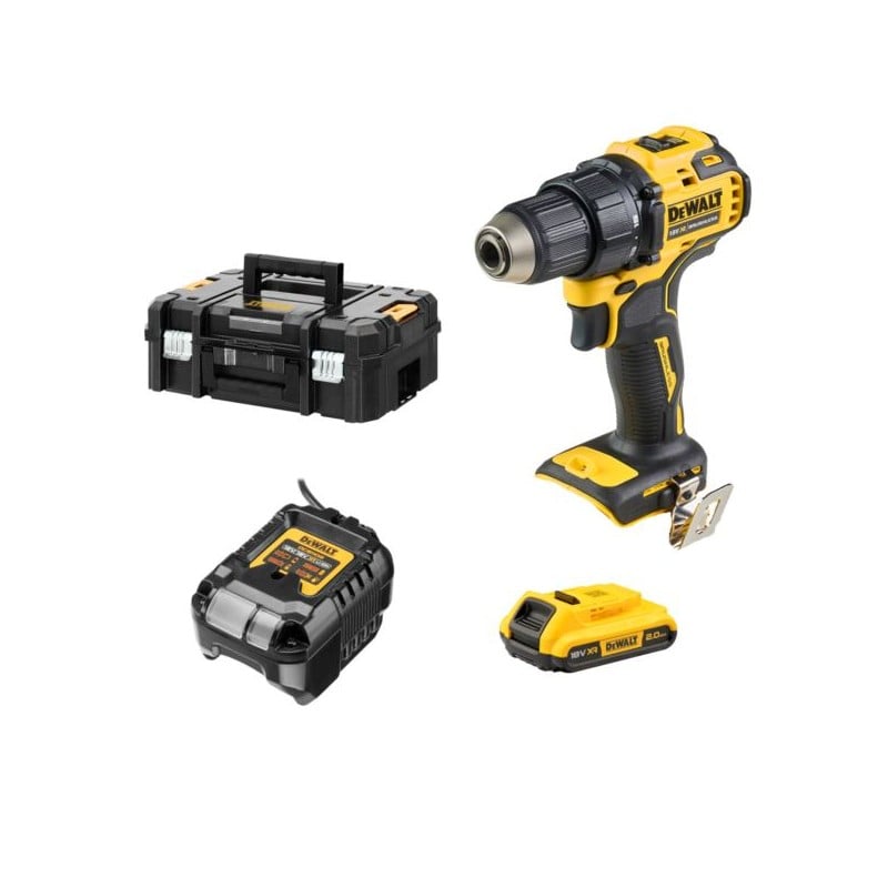 Wkrętarka DeWALT DCD708D1T XR 18V 1x2Ah BL 65Nm 2 biegi walizka