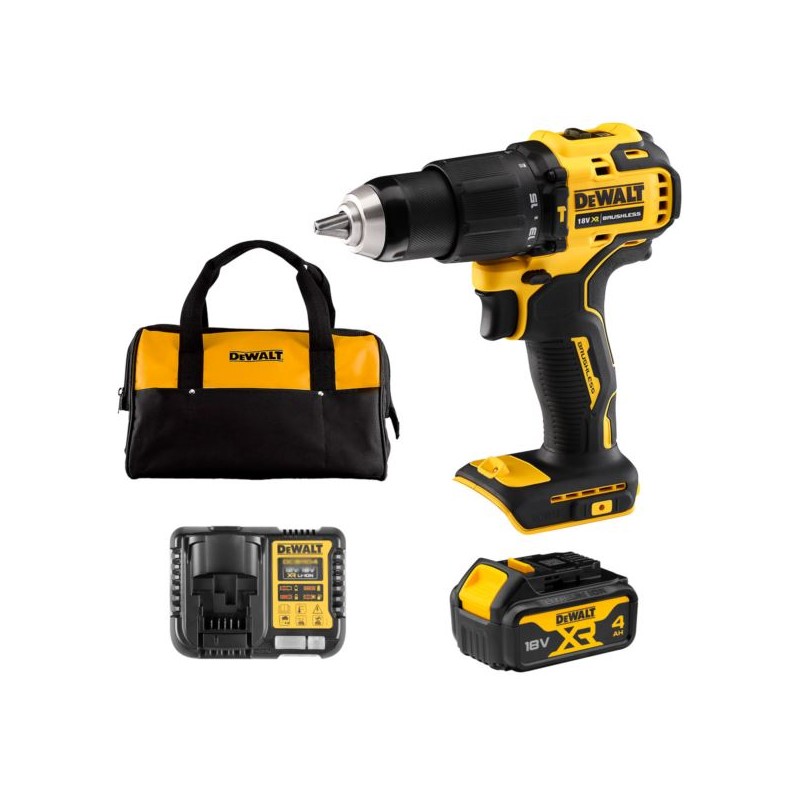 Wkrętarka udarowa DeWALT DCD709M1 XR 18V BL 1x4Ah 65Nm 2 biegi torba
