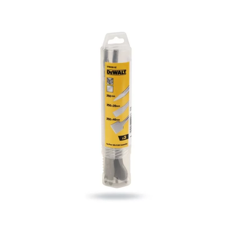 Dłuta DEWALT DT60330 SDS+ kpl. 3części L-250mm