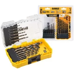 Zestaw wierteł do metalu 19szt BLACK&GOLD DeWALT