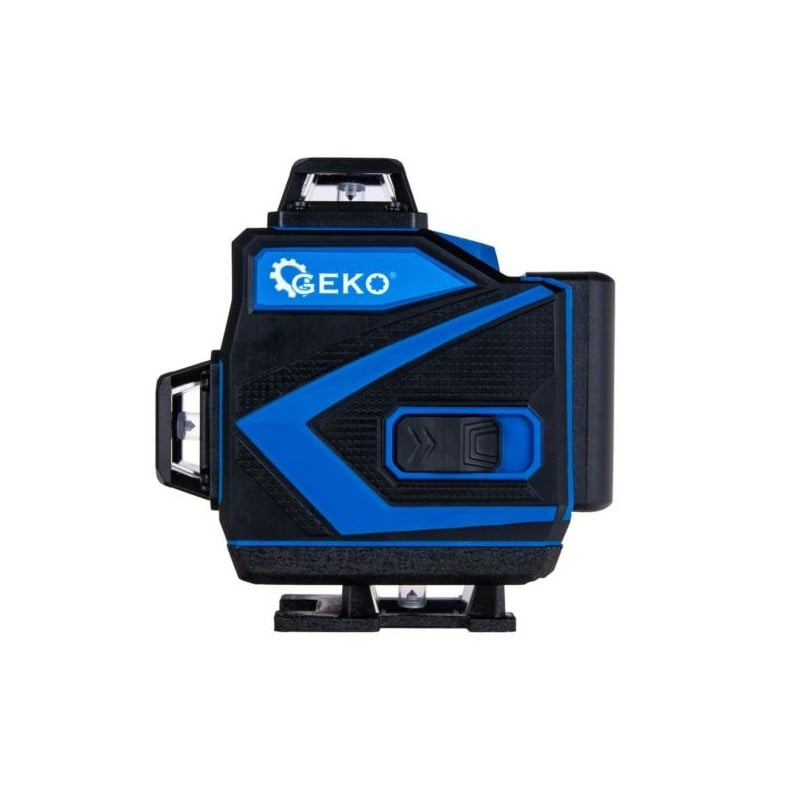 Laser krzyżowy GEKO G03307 zielony 40m 360° 4D 2x3,7V akcesoria torba