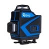 Laser krzyżowy GEKO G03307 zielony 40m 360° 4D 2x3,7V akcesoria torba