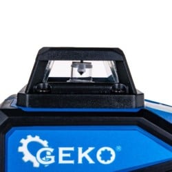 Laser krzyżowy GEKO G03307 zielony 40m 360° 4D 2x3,7V akcesoria torba