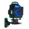 Laser krzyżowy GEKO G03307 zielony 40m 360° 4D 2x3,7V akcesoria torba