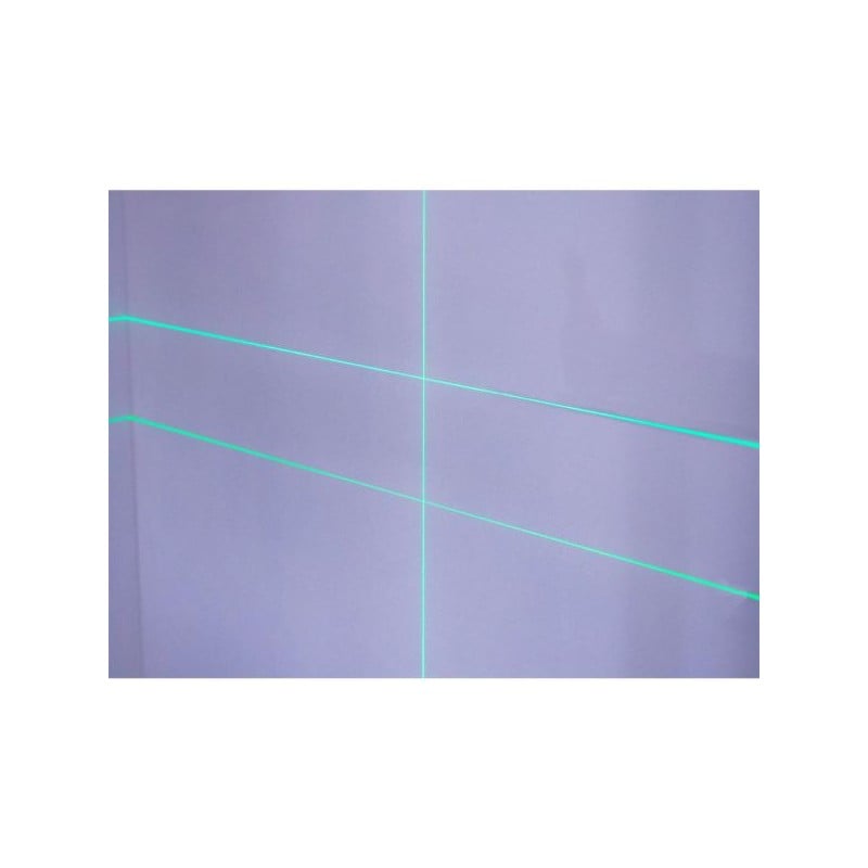 Laser krzyżowy GEKO G03307 zielony 40m 360° 4D 2x3,7V akcesoria torba