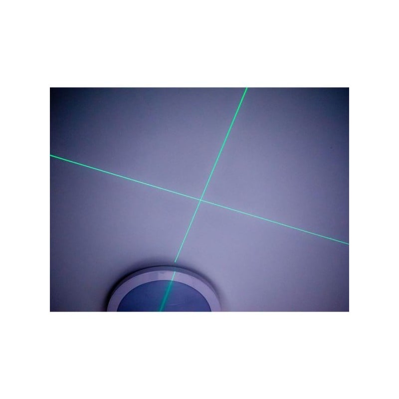 Laser krzyżowy GEKO G03307 zielony 40m 360° 4D 2x3,7V akcesoria torba