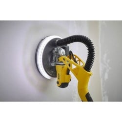 Szlifierka do gipsu ścian i sufitów Stanley FATMAX SFMEE500S 230V 750W 225mm zasięg 1,25-1,8m + zestaw 30 krążków z rzepem 225mm