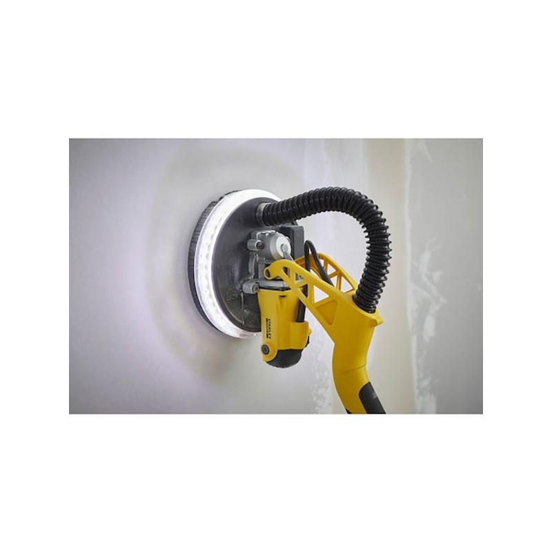 Szlifierka do gipsu ścian i sufitów Stanley FATMAX SFMEE500S 230V 750W 225mm zasięg 1,25-1,8m + zestaw 30 krążków z rzepem 225mm