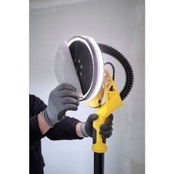Szlifierka do gipsu ścian i sufitów Stanley FATMAX SFMEE500S 230V 750W 225mm zasięg 1,25-1,8m + zestaw 30 krążków z rzepem 225mm