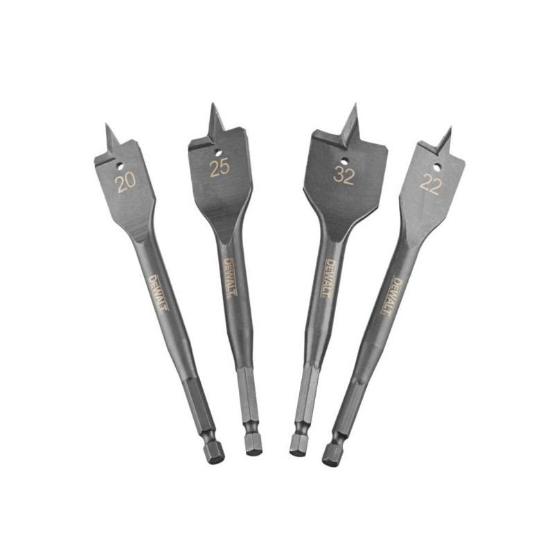 Wiertła do drewna łopatkowe DeWALT DT4797-QZ EXTREME HEX 1/4’’ 20-32mm 4 szt.