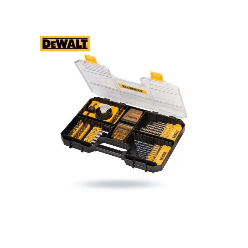 Zestaw 100 bitów wierteł i nasadek DEWALT DT71569
