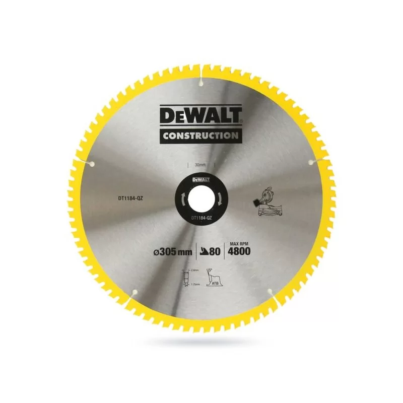 Piła tarczowa DEWALT DT1184 305x80zx30 z widią