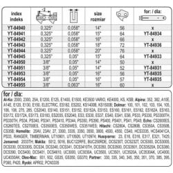 Łańcuch tnący do pilarki 16" 3/8" 0,05" 57 Yato YT-84954
