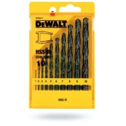 Zestaw 10 wierteł DEWALT DT5911 do metalu HSS-R
