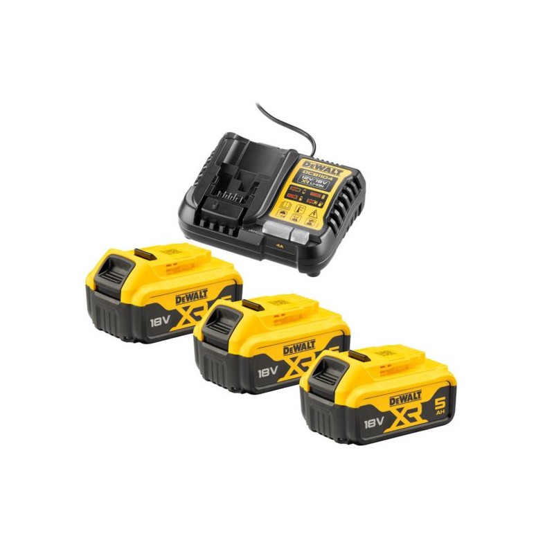 Zestaw DeWALT DCK421P3: DCD791 DCS570 DCS331 DCS367 3x5Ah 2 walizki