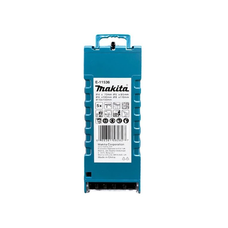 Wiertła do betonu 4/5/6/8/10mm 5sz. Makita E-11536