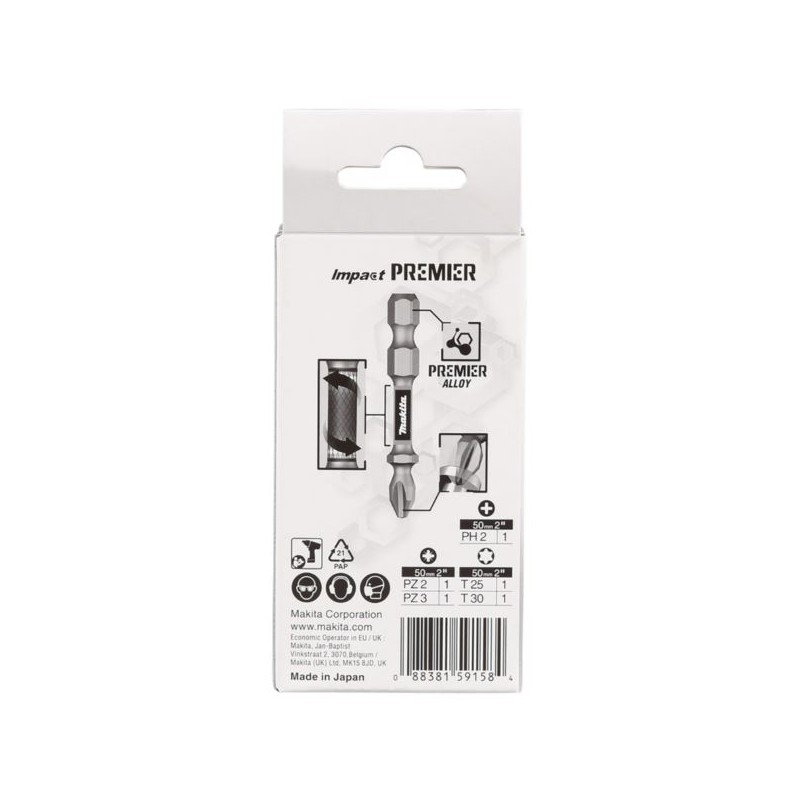 5 bitów udarowych IMPACT PREMIER Makita E-13568