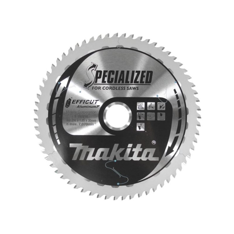 Tarcza 216x30mm do aluminium widia Makita E-16916