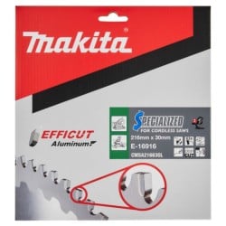 Tarcza 216x30mm do aluminium widia Makita E-16916