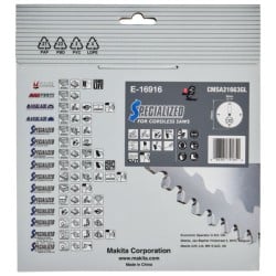 Tarcza 216x30mm do aluminium widia Makita E-16916