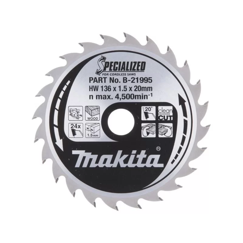 Tracza do drewna 136xx20mm z widią Makita B-21995