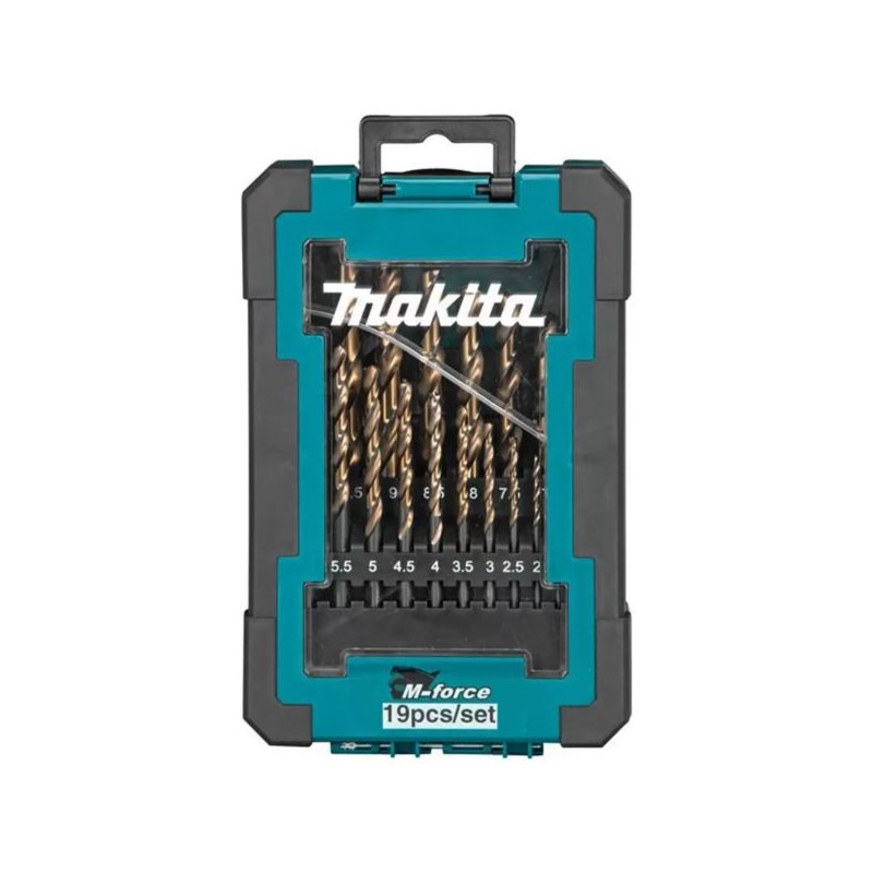 Zestaw 19 wierteł 1-10mm HSS-FORCE Makita D-67583