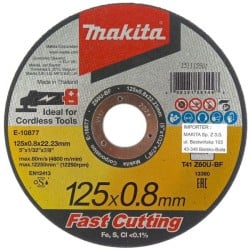 25x tarcz 125x0,8mm do metalu INOX Makita E-10877