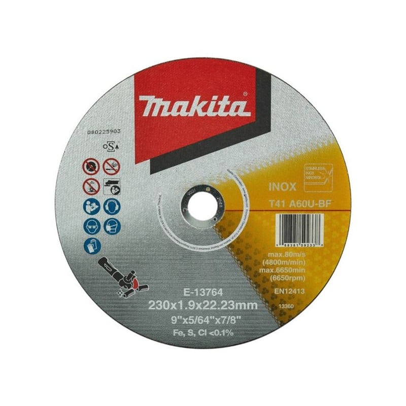 Tarcza do metalu INOX 230x1,9mm Makita E-13764