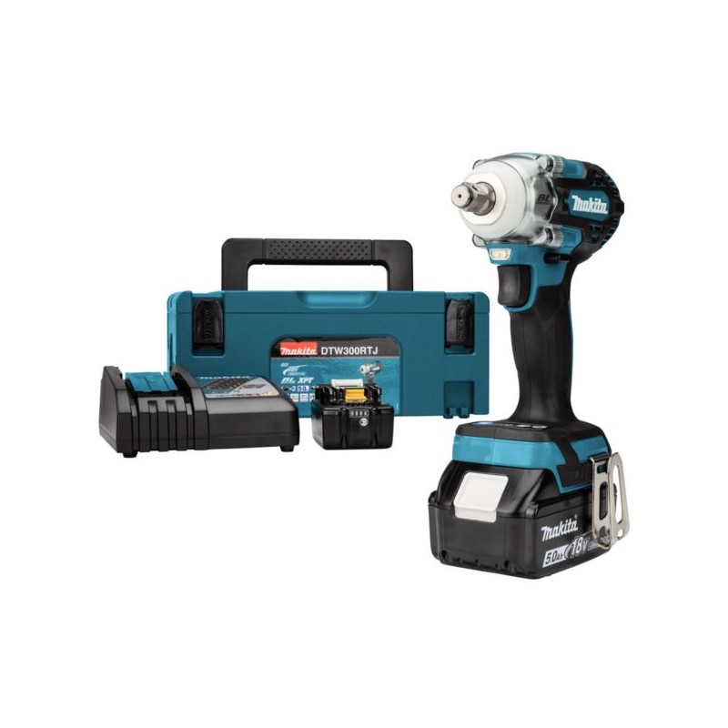 Klucz udarowy Makita DTW300RTJ 18V LXT XPT BL 2x5Ah 1/2'’ 330Nm Makpac
