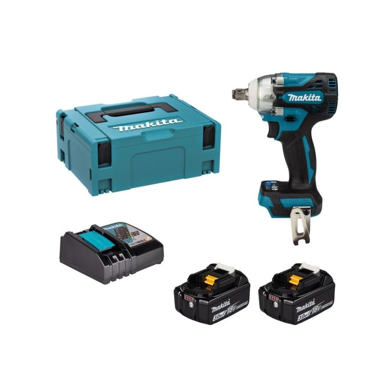 Klucz udarowy Makita DTW300RFJ 18V LXT XPT BL 2x3Ah 1/2’’ 330Nm Makpac