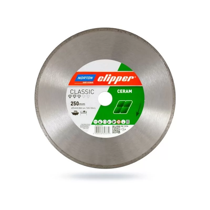 Tarcza diamentowa pełna 250x25,4 CLIPPER NORTON
