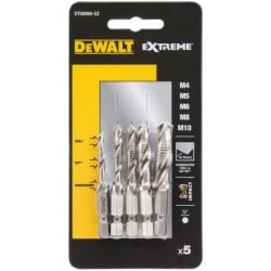 Zestaw 5 wierteł gwintujących M4-10 DeWALT DT50060