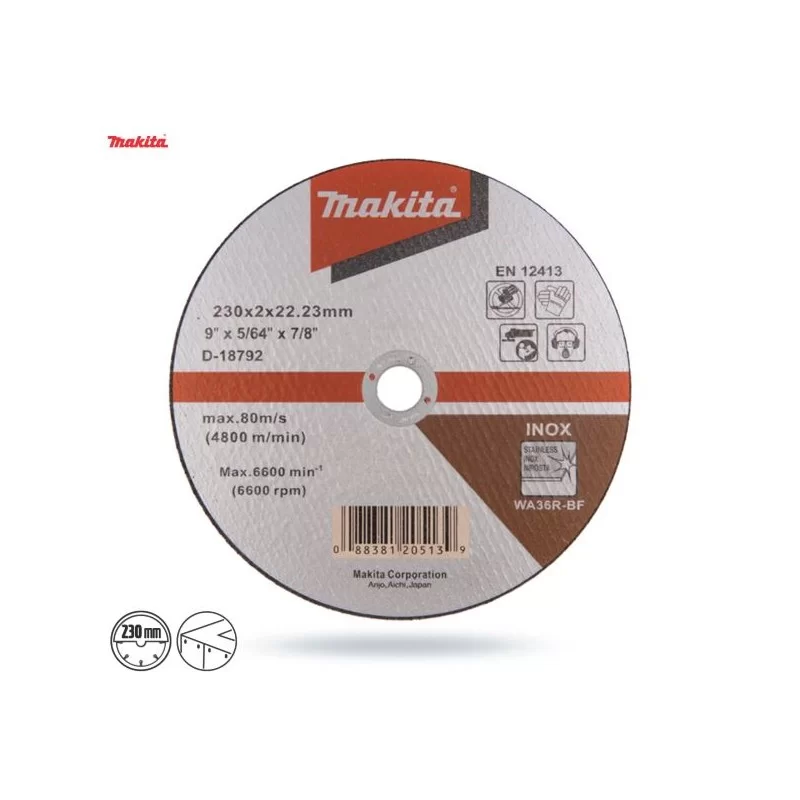 Tarcza do metalu 230x2,0 INOX MAKITA