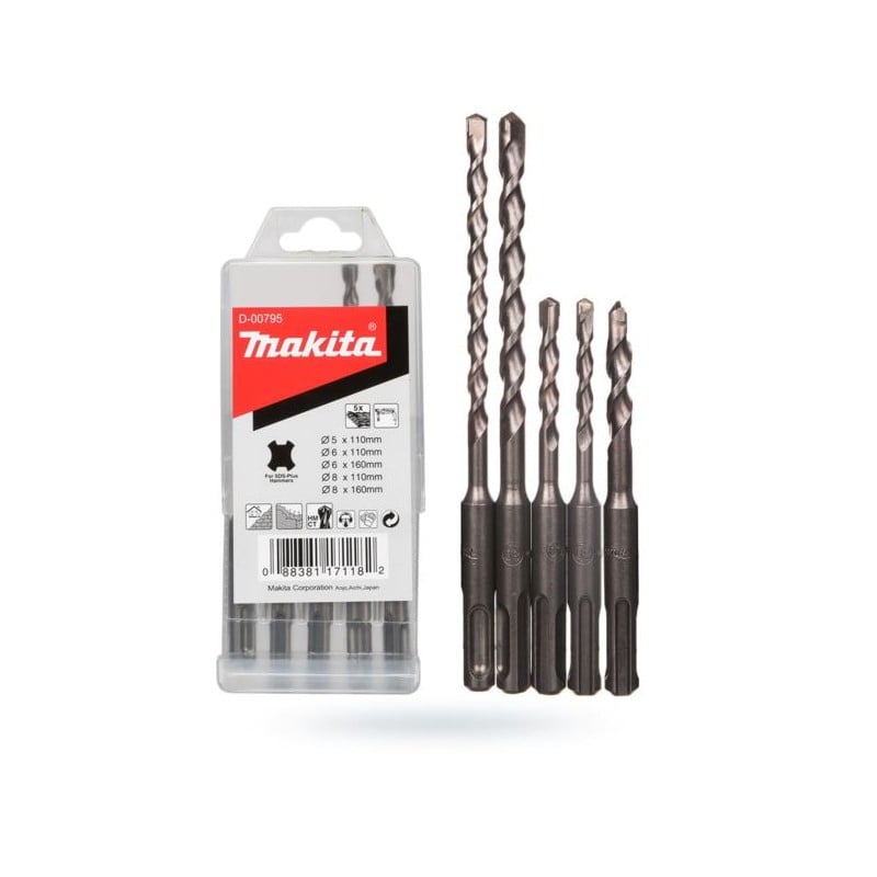 Wiertła do betonu SDS+ 5szt MAKITA