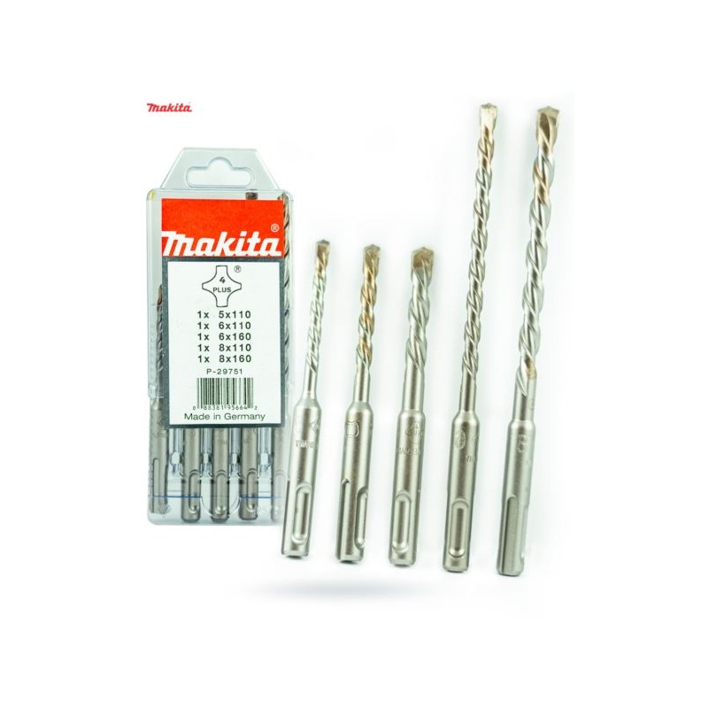 Wiertła do betonu SDS+ 5szt MAKITA P-29751
