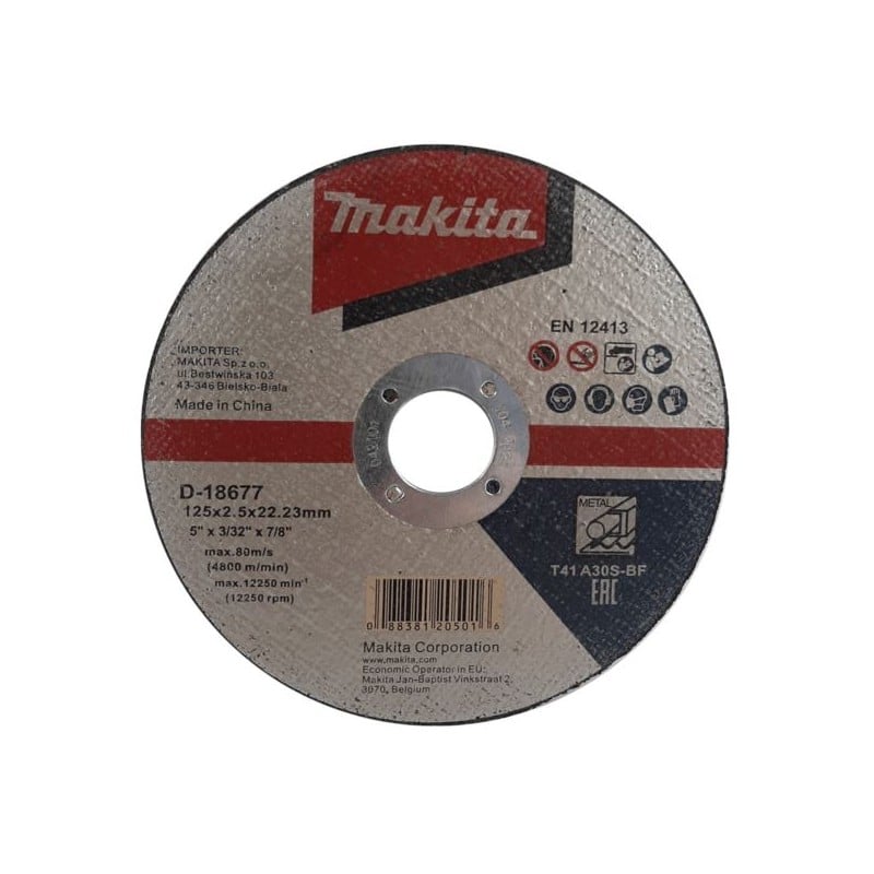 Tarcza do metalu 125x2,5 A30S płaska MAKITA