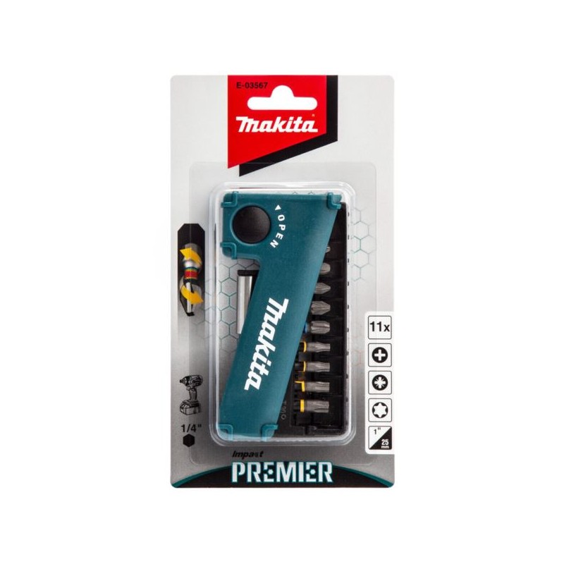 Zestaw bitów 11 szt. IMPACT PREMIER Makita E-03567