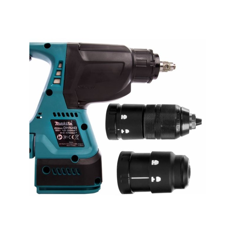 Akumulatorowa młotowiertarka Makita DHR243RTJ SDS+ 2,0J 18V 2x5Ah Li-Ion BL LXT XPT walizka