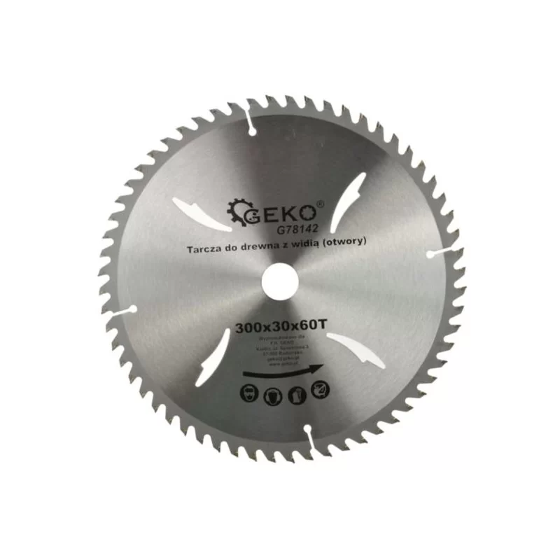 Piła tarczowa z widią GEKO G78142 300x30 mm 60T